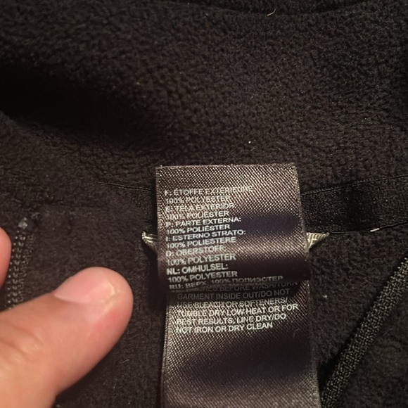 The North Face Long Sleeve 1/4 Zip Front Black Fleece Pullover Women’s, Size M - Picture 10 of 10